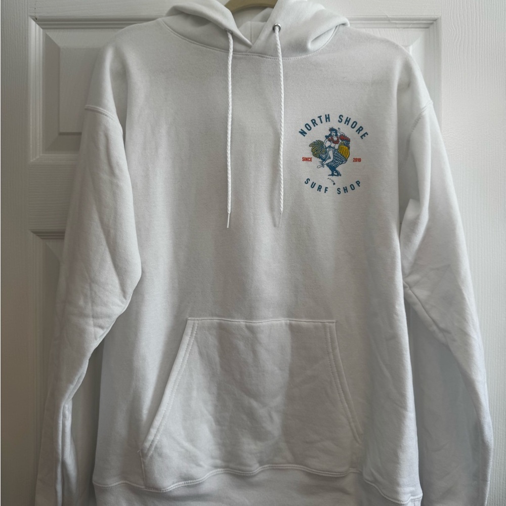 Hanes EcoSmart Classic White Sweatshirt- Oahu Hawaii
